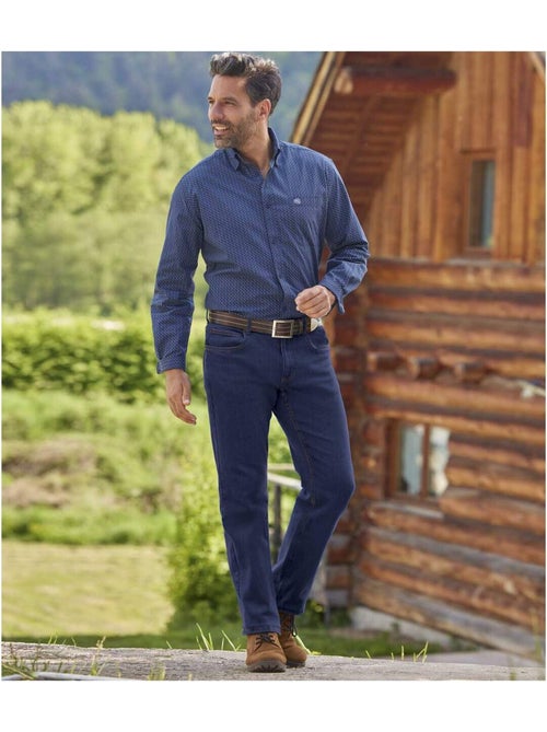 Jean Stretch Taille Elastiquée   - ATLAS FOR MEN - Kiabi