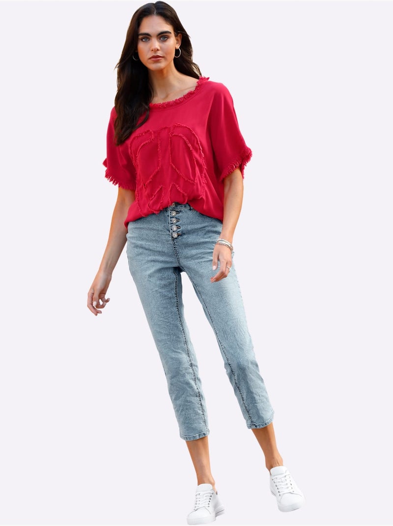 Jean Style Boyfriend - Taille Standard - Helline Bleu - Kiabi