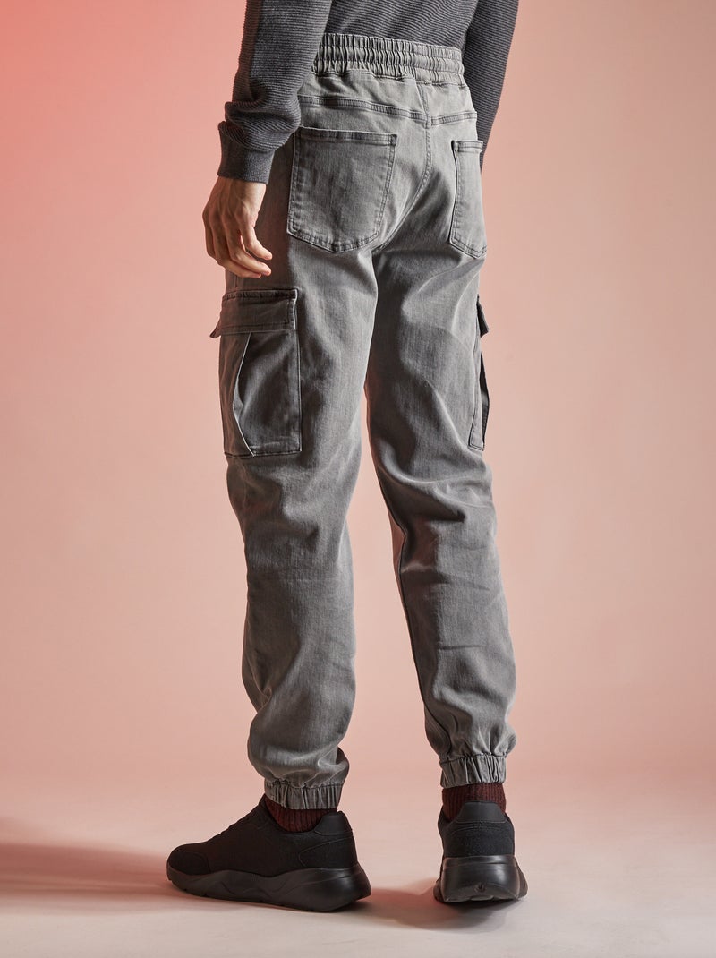 Jean style jogger- 32L Gris - Kiabi