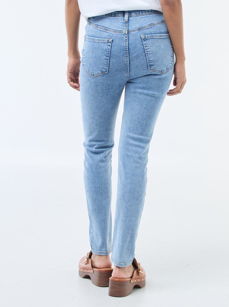 Jean super skinny taille très haute - L32 Bleu - Kiabi