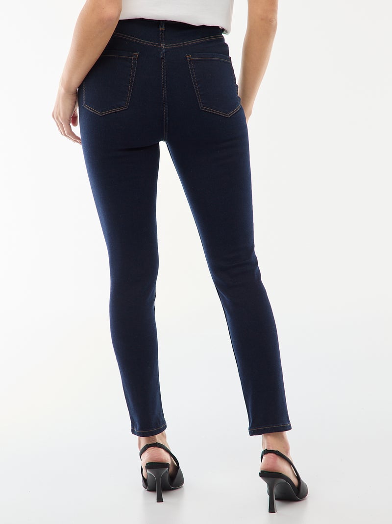 Jean super skinny taille très haute - L34 Bleu - Kiabi