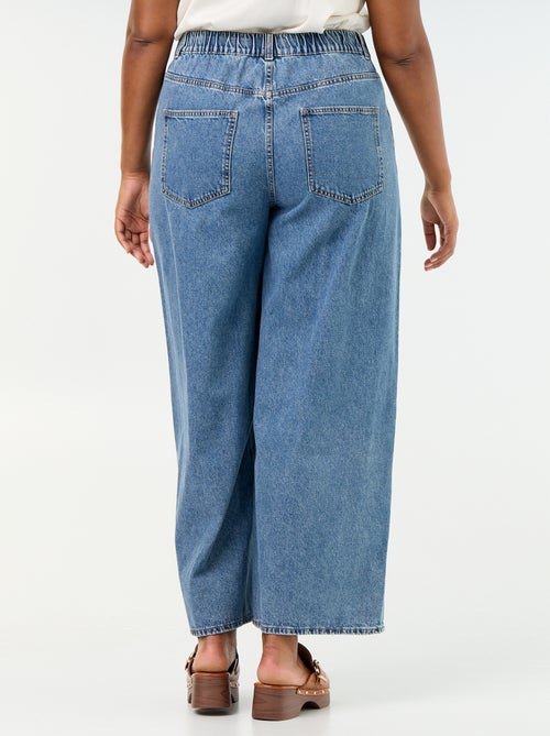 Jean super wide leg à 5 poches - Kiabi
