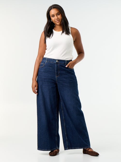 Jean super wide leg à 5 poches - Kiabi Jean super wide leg à 5 poches - Kiabi