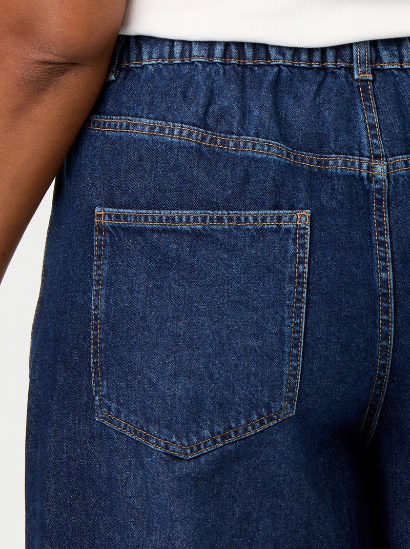 Jean super wide leg à 5 poches Bleu - Kiabi