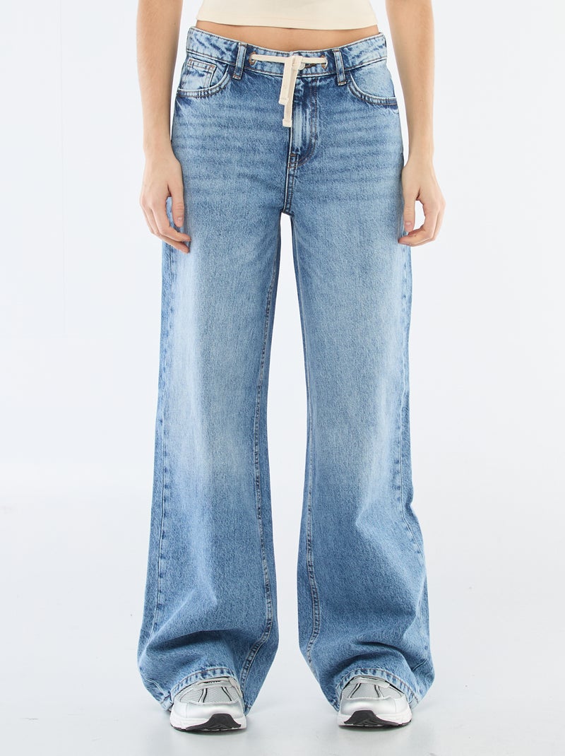 Jean taille basse Bleu - Kiabi