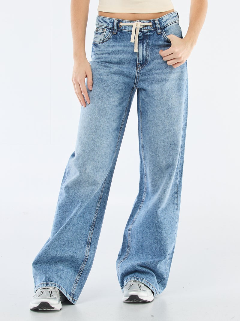 Jean taille basse Bleu - Kiabi