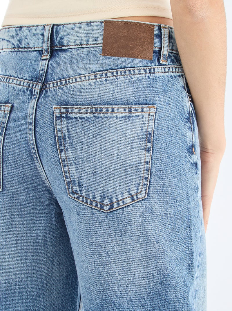 Jean taille basse Bleu - Kiabi