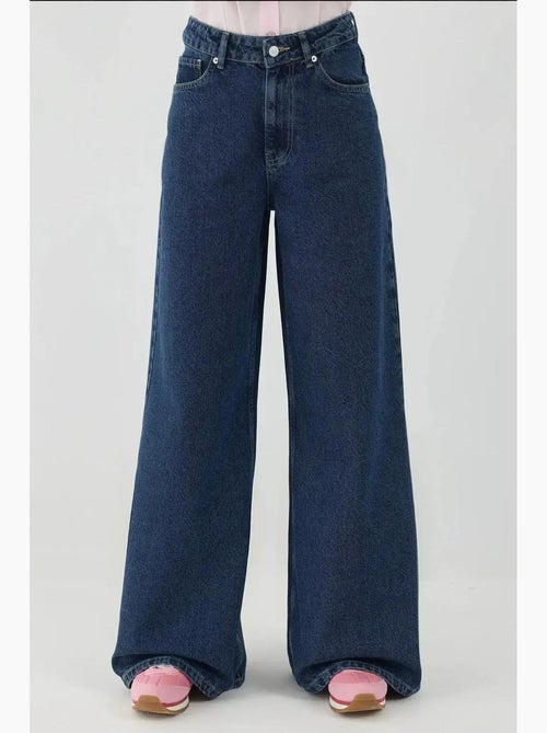 Jean taille haute à jambes larges hiccup - Kiabi
