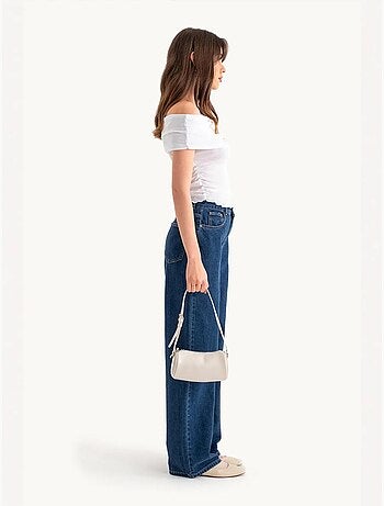 Jean taille haute à jambes super larges