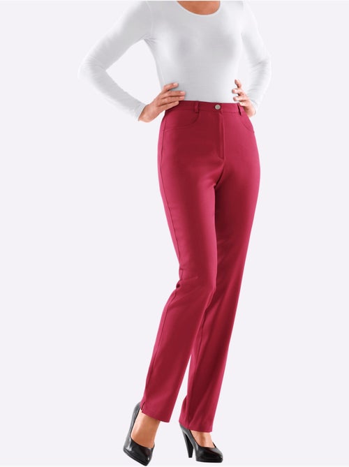 Jean taille haute avec ceinture élastique et deux poches - Taille courte - Moda Vilona - Kiabi Jean taille haute avec ceinture élastique et deux poches - Taille courte - Moda Vilona - Kiabi