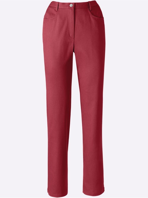 Jean taille haute avec ceinture élastique et deux poches - Taille courte - Moda Vilona - Kiabi Jean taille haute avec ceinture élastique et deux poches - Taille courte - Moda Vilona - Kiabi