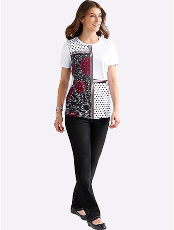 Jean Taille Haute Ceinture Haute - Taille Standard - Moda Vilona