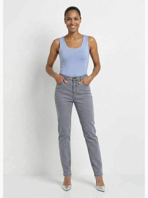Jean taille haute coupe droite - Afibel - Kiabi