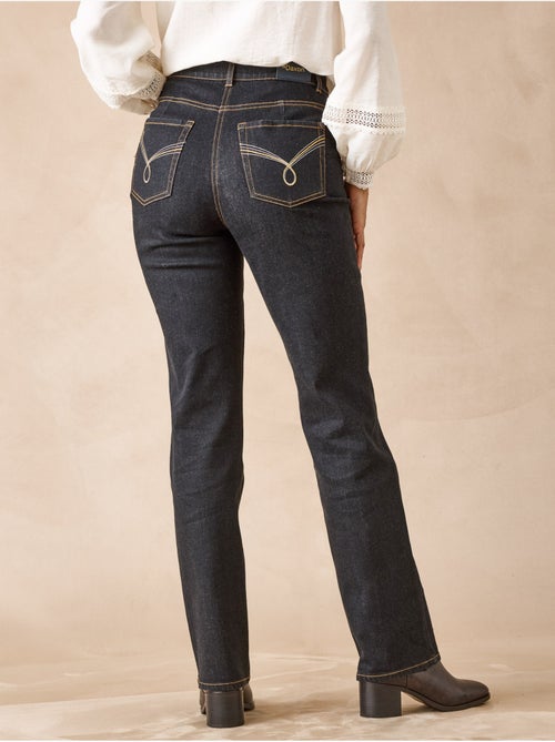 Jean taille haute coupe droite - DAXON - Kiabi Jean taille haute coupe droite - DAXON - Kiabi