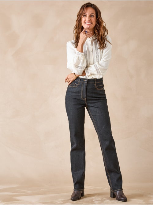 Jean taille haute coupe droite - DAXON - Kiabi Jean taille haute coupe droite - DAXON - Kiabi