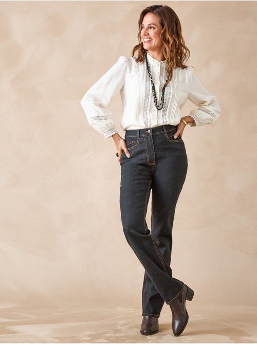 Jean taille haute coupe droite - DAXON - Kiabi Jean taille haute coupe droite - DAXON - Kiabi
