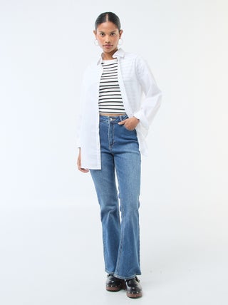 Jean taille haute coupe flare/bootcut  - L28