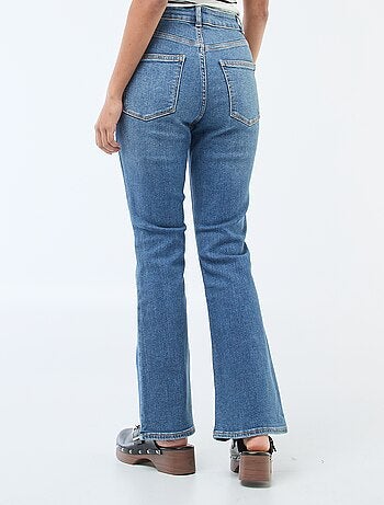 Jean taille haute coupe flare/bootcut - L34