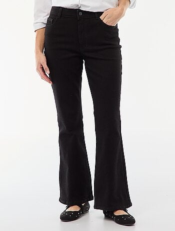 Jean taille haute coupe flare/bootcut - L34