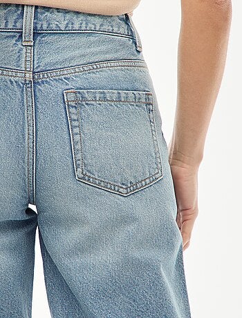 Jean taille haute coupe flare/bootcut