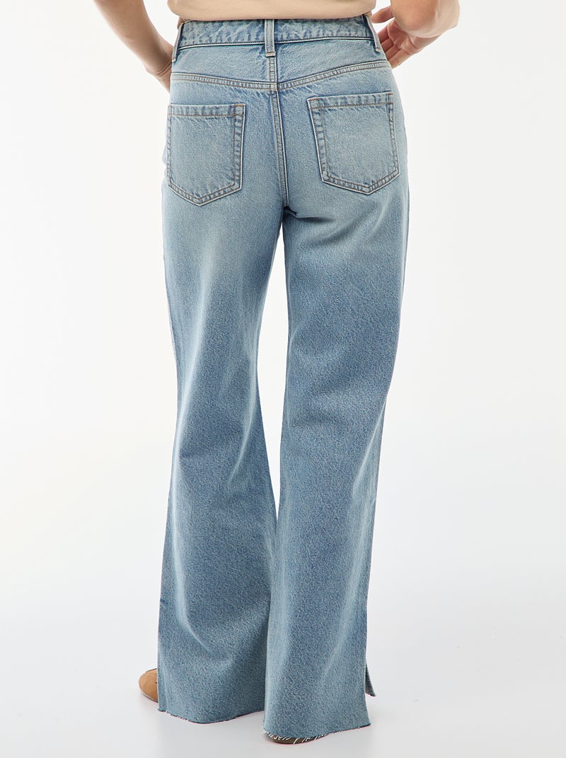 Jean taille haute coupe flare/bootcut Bleu - Kiabi