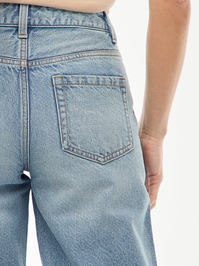 Jean taille haute coupe flare/bootcut Bleu - Kiabi