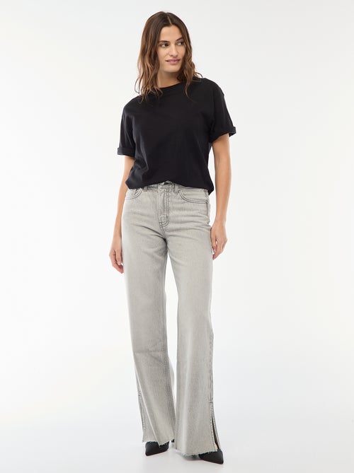 Jean taille haute coupe flare/bootcut - Kiabi