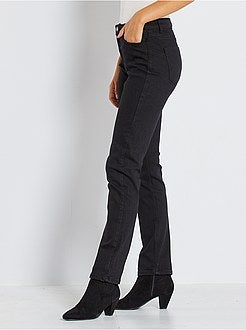Jean taille haute coupe regular longueur US30 - Kiabi