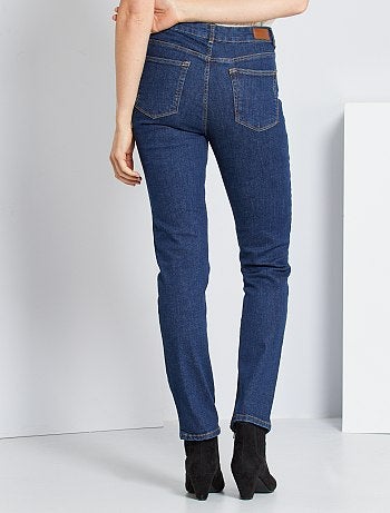 Jean taille haute coupe regular longueur US30 - Kiabi