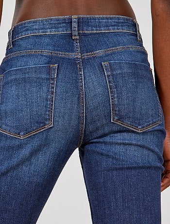 Jean taille haute coupe regular longueur US30 - Kiabi
