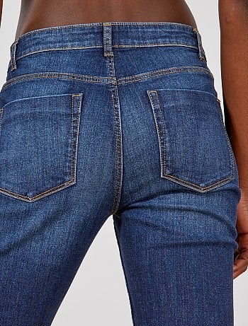 Jean taille haute coupe regular longueur US30 - Kiabi
