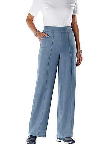 Jean Taille Haute Qualité Coton Doux Sur La Peau - Taille Courte - Moda Vilona