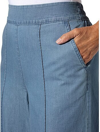 Jean Taille Haute Qualité Coton Doux Sur La Peau - Taille Standard - Moda Vilona