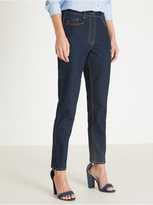 Jean taille haute raccourci - DAXON - Kiabi