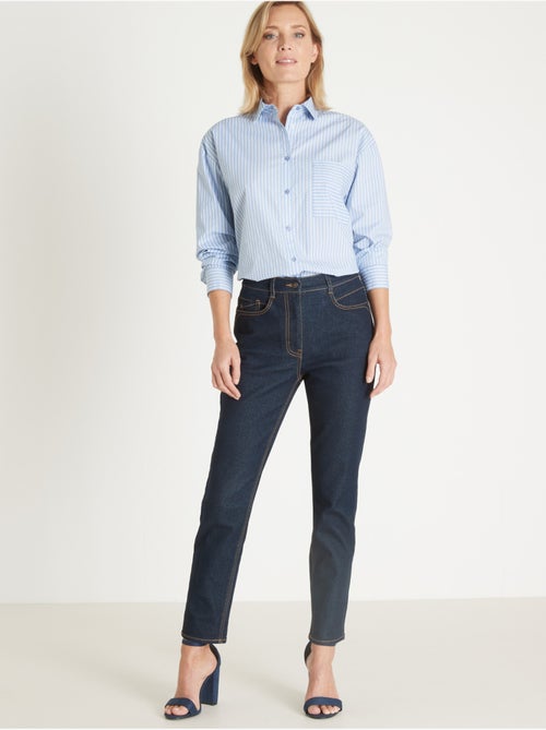 Jean taille haute raccourci - DAXON - Kiabi