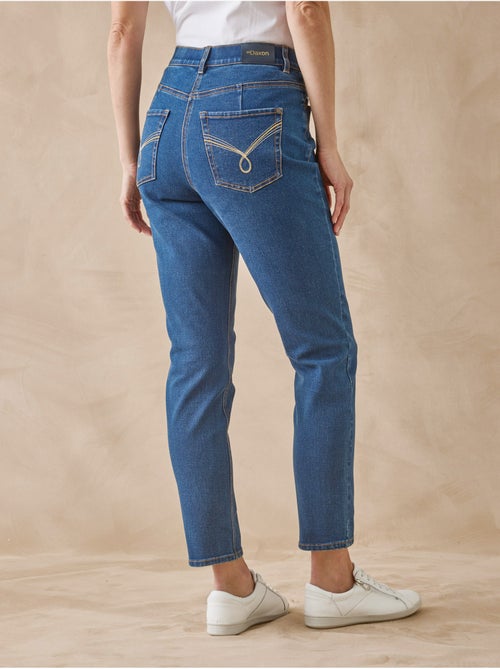 Jean taille haute raccourci - DAXON - Kiabi Jean taille haute raccourci - DAXON - Kiabi
