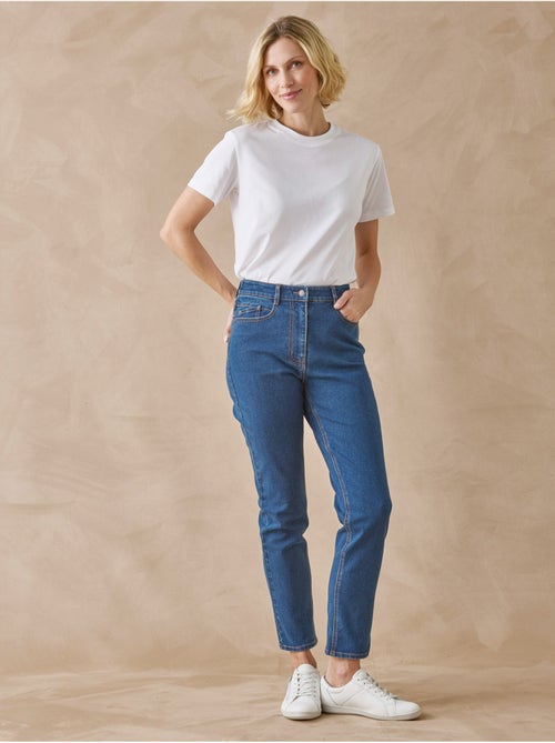 Jean taille haute raccourci - DAXON - Kiabi Jean taille haute raccourci - DAXON - Kiabi