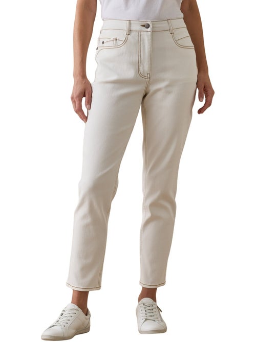 Jean taille haute raccourci - DAXON - Kiabi