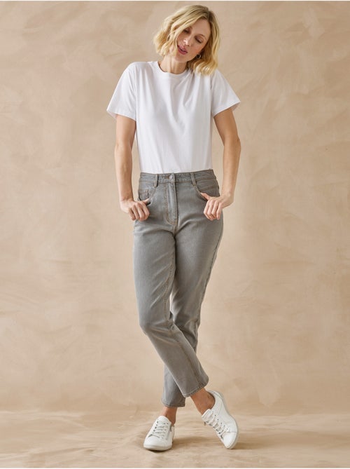 Jean taille haute raccourci - DAXON - Kiabi