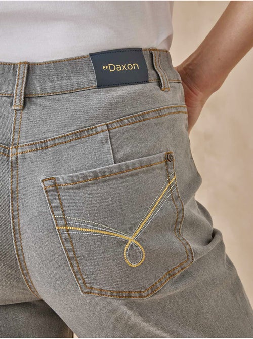 Jean taille haute raccourci - DAXON - Kiabi