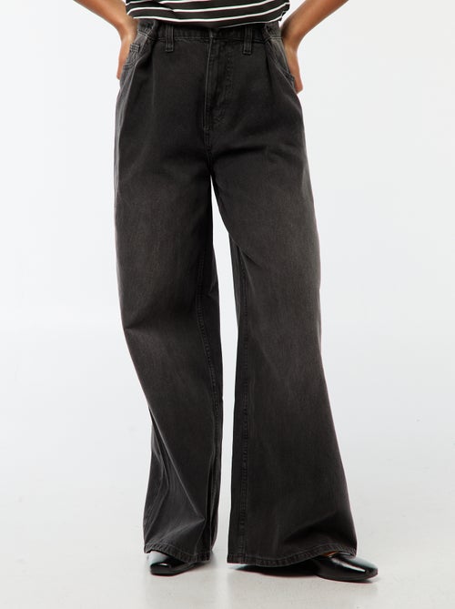 Jean taille haute wide - Kiabi
