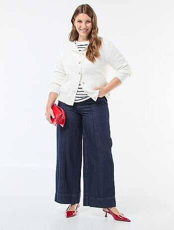 Jean taille haute wide leg