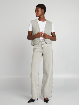Jean taille haute wide leg