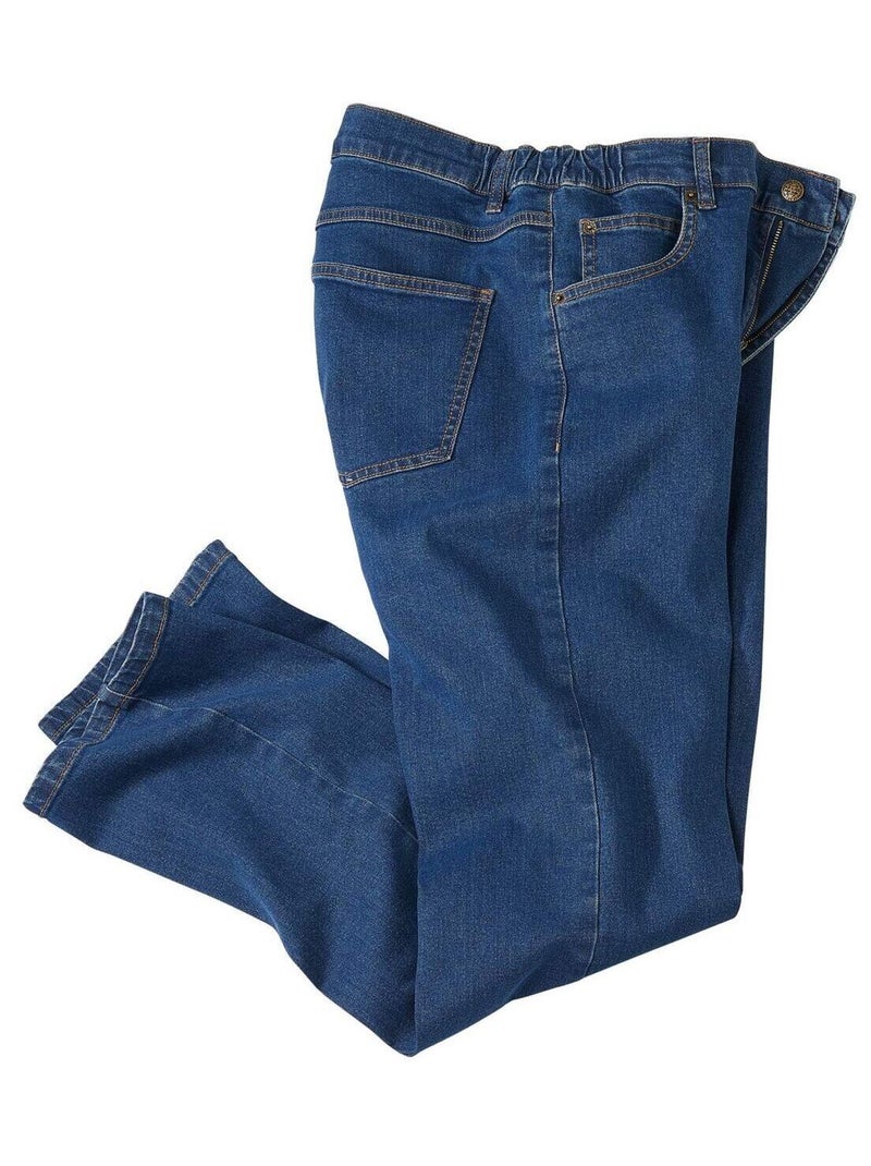 Jean Taille Semi Élastiqué   - ATLAS FOR MEN Bleu - Kiabi