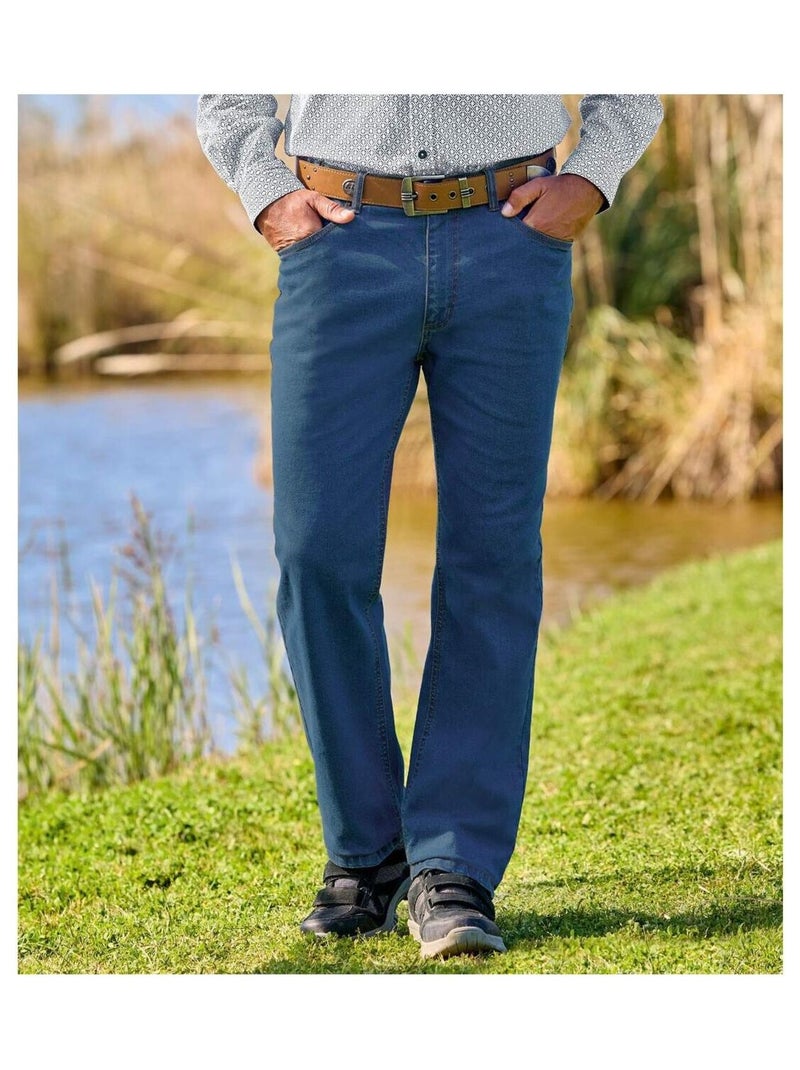 Jean Taille Semi Élastiqué   - ATLAS FOR MEN Bleu - Kiabi