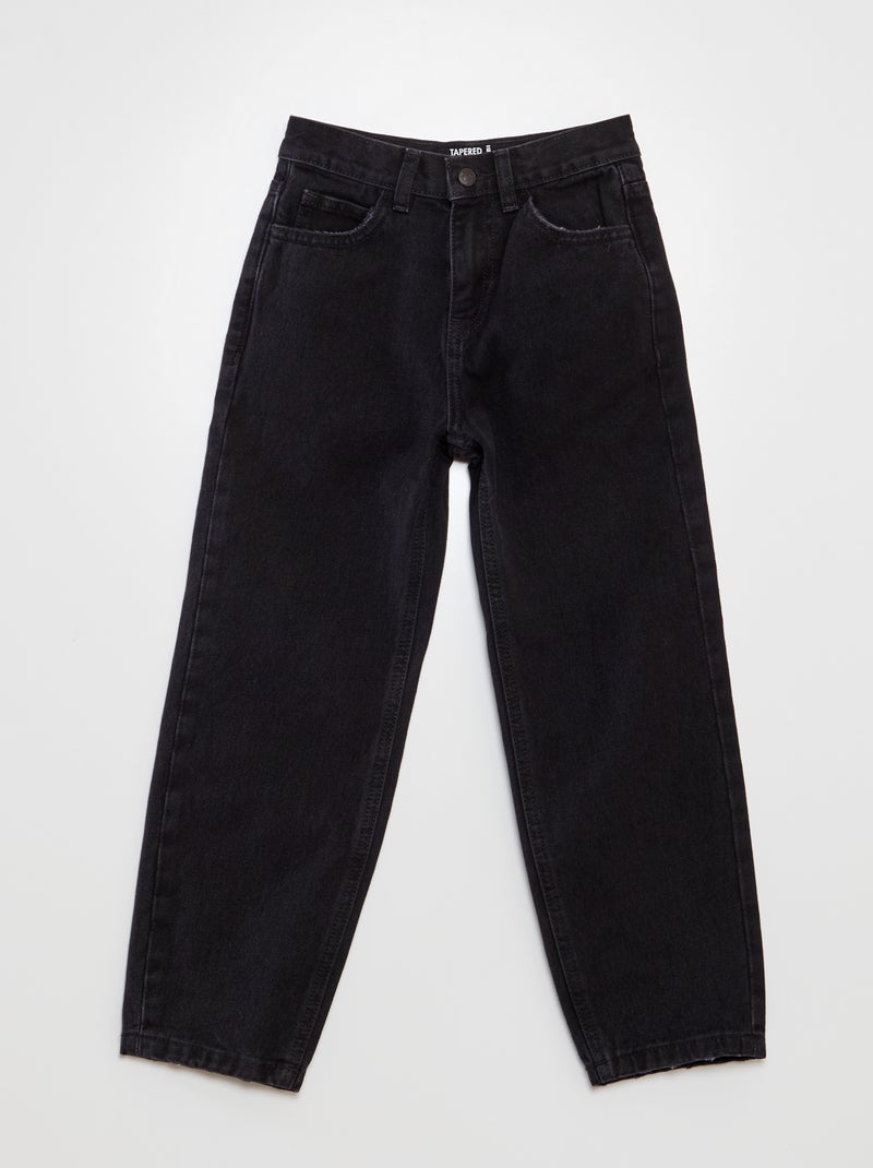Jean tapered legs Noir - Kiabi