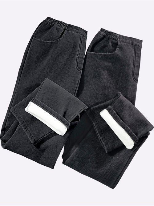 Jean thermique doublure polaire chaude - Taille courte - moda vilona - Kiabi Jean thermique doublure polaire chaude - Taille courte - moda vilona - Kiabi