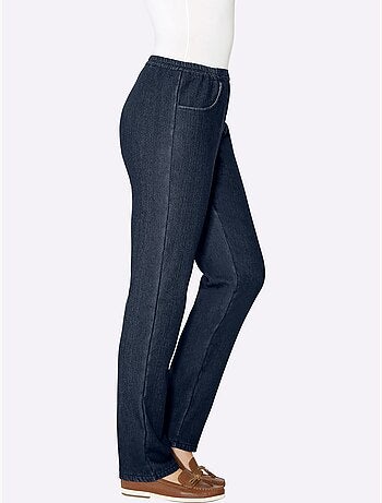 Jean thermique avec doublure polaire et ceinture élastique - taille standard - moda vilona