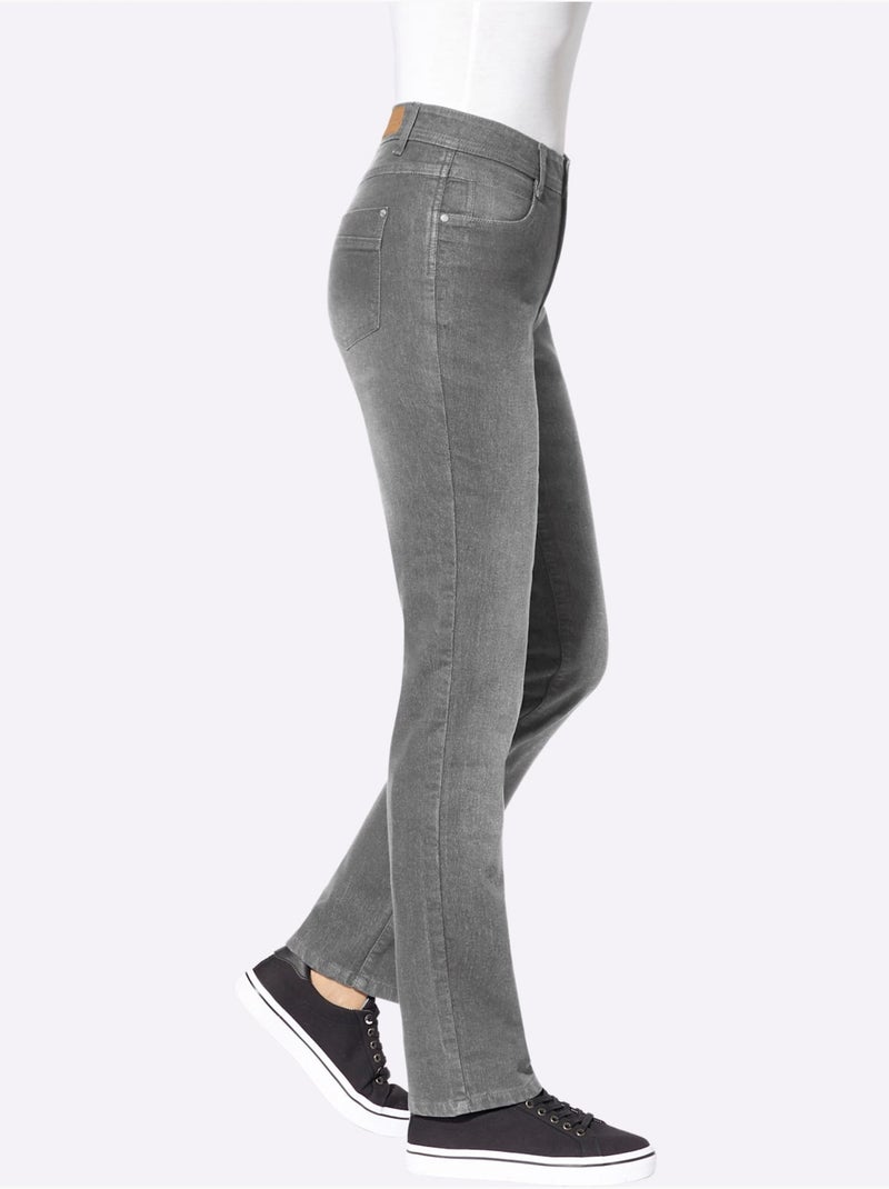 Jean thermique qualité coton - taille courte - witt Gris - Kiabi