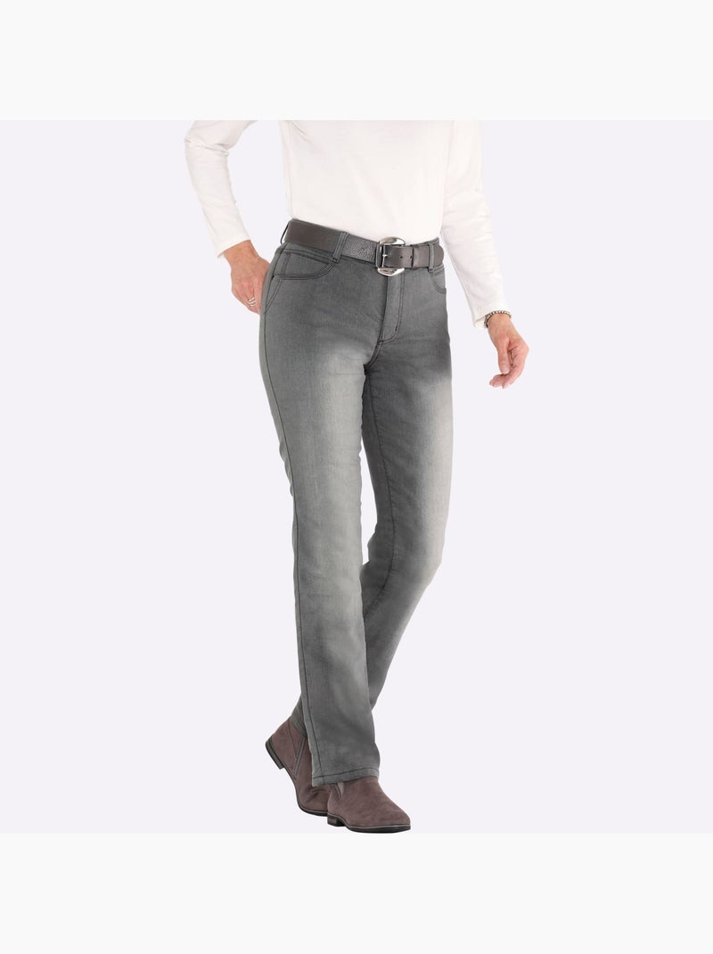 Jean thermique qualité coton - taille standard - witt Gris - Kiabi